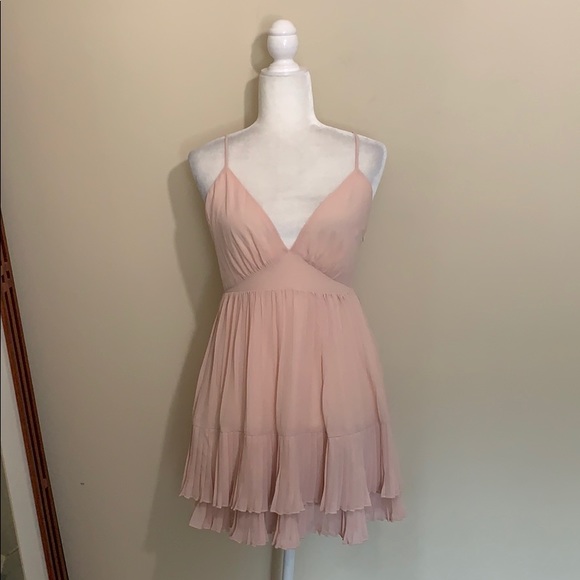 NWT Lovers + Friends Pink Tara Mini Babydoll Dress - Picture 3 of 8
